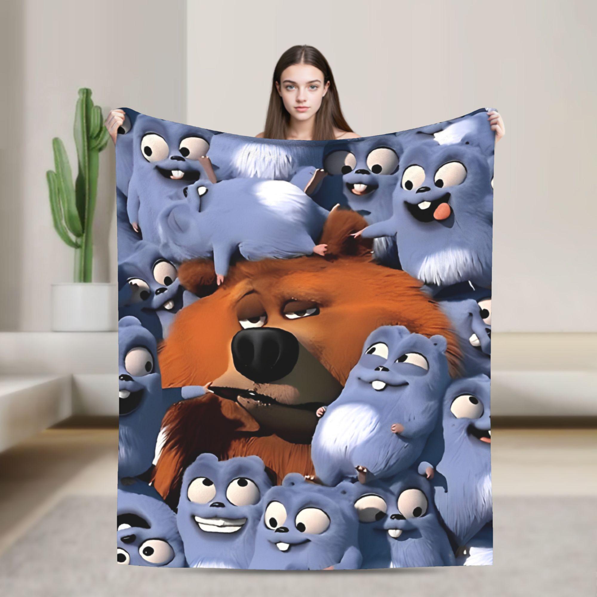 

Grizzy and Lemmings Blanket Super Soft Warm Throw Blankets for Couch 50x60 Inch Multiple Sizes Bedding Throws 150x200cm
