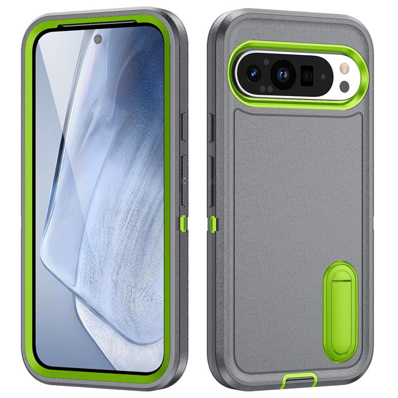Applicable to Google Pixel 9 Pro Defend Tri-proof phone case Pixel 9 XL bracket 3-in-1 protective case