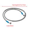 39-200cm Universal Braided Stainless Steel Motorcycle Brake Hose Line, AN3 Hydraulic Clutch Oil Pipe for ATV Dirt Pit Bike Street Racing