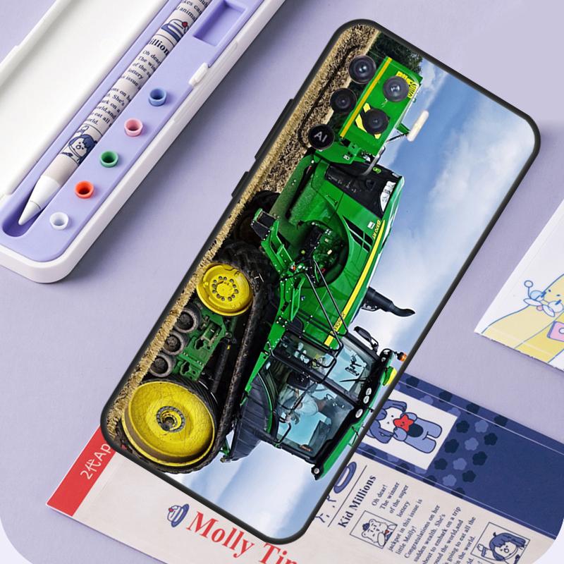 Farm Vehicle Tractor For Oppo A94 A74 A54 A15 A18 A38 A58 A78 A98 A40 A60 A80 A16 A76 A96 A57 A17 A77 A5 Pro Case