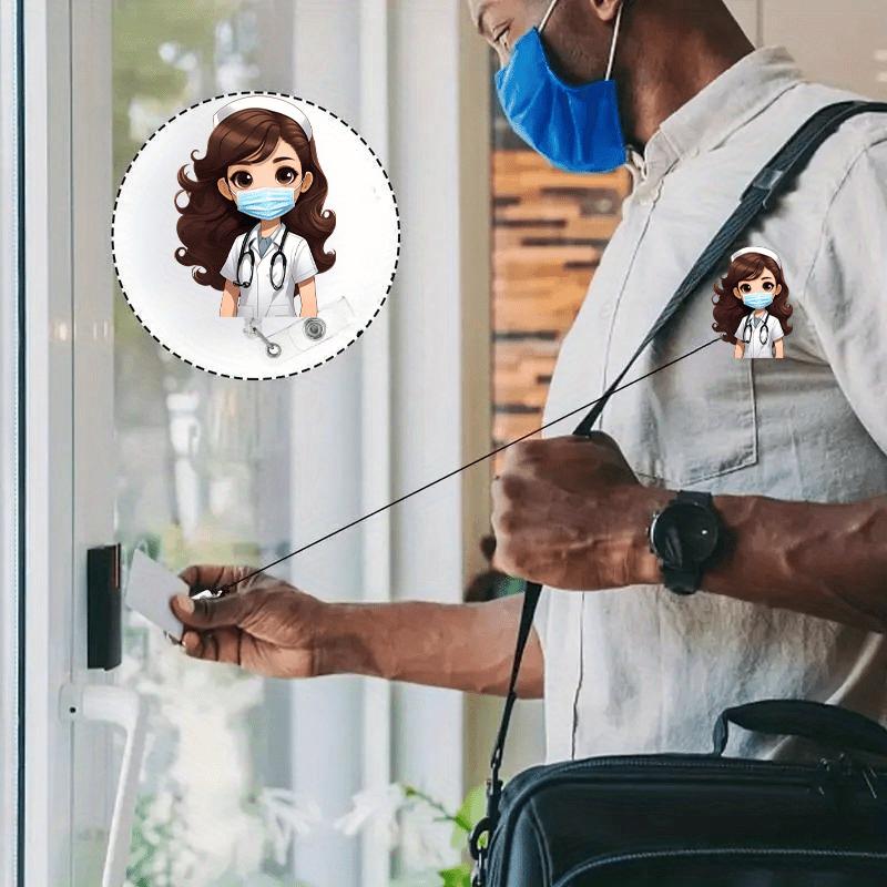 Nurse Scroll ID Holder with Scalable Design. Ideal for Nurses, Students, Doctors. Perfect for Work or As a Christmas Gift.