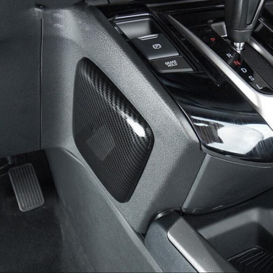 Carbon fiber look Side Central console cover trim FOR HONDA CR-V CRV 2017-
