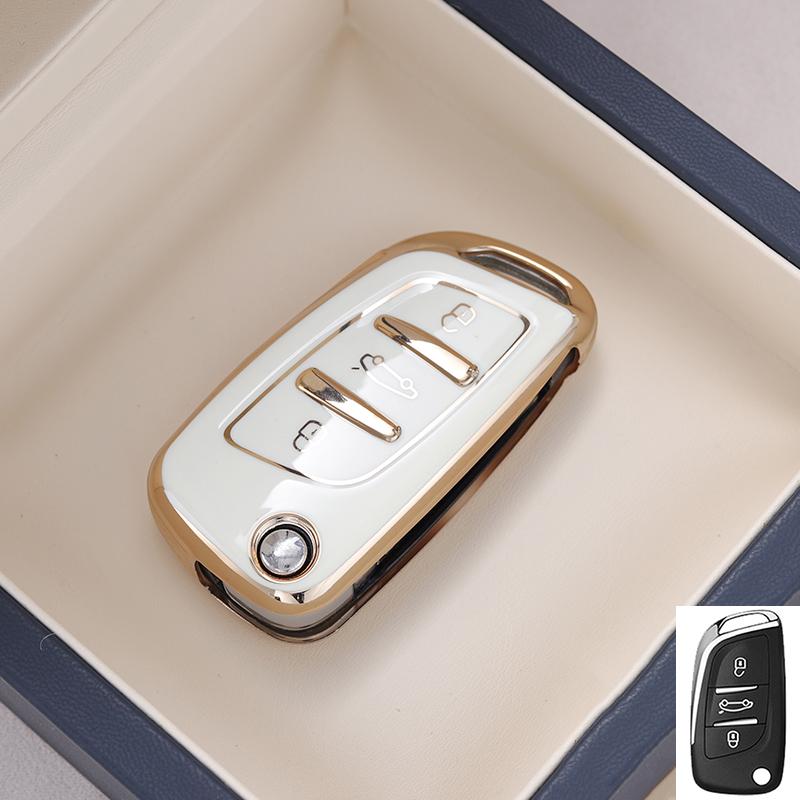 

Tpu Car Key Case Cover For Ds Ds3 Ds4 Ds5 Ds6 For Peugeot 306 407 807 For Citroen C1 C2 C3 C4 C5 Xsara Pica Key Shells Fob