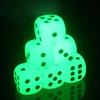 10Pcs Luminous-Dices Set Glow in The Dark Dices Set 14/16mm 6 Sided Dices Cubes