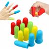 Silicone Anti-slip Thimbles: Thickened, Heat Resistant, Wear-resistant Finger Cots for Counting, Page Turning, Sanding, and Handwork.