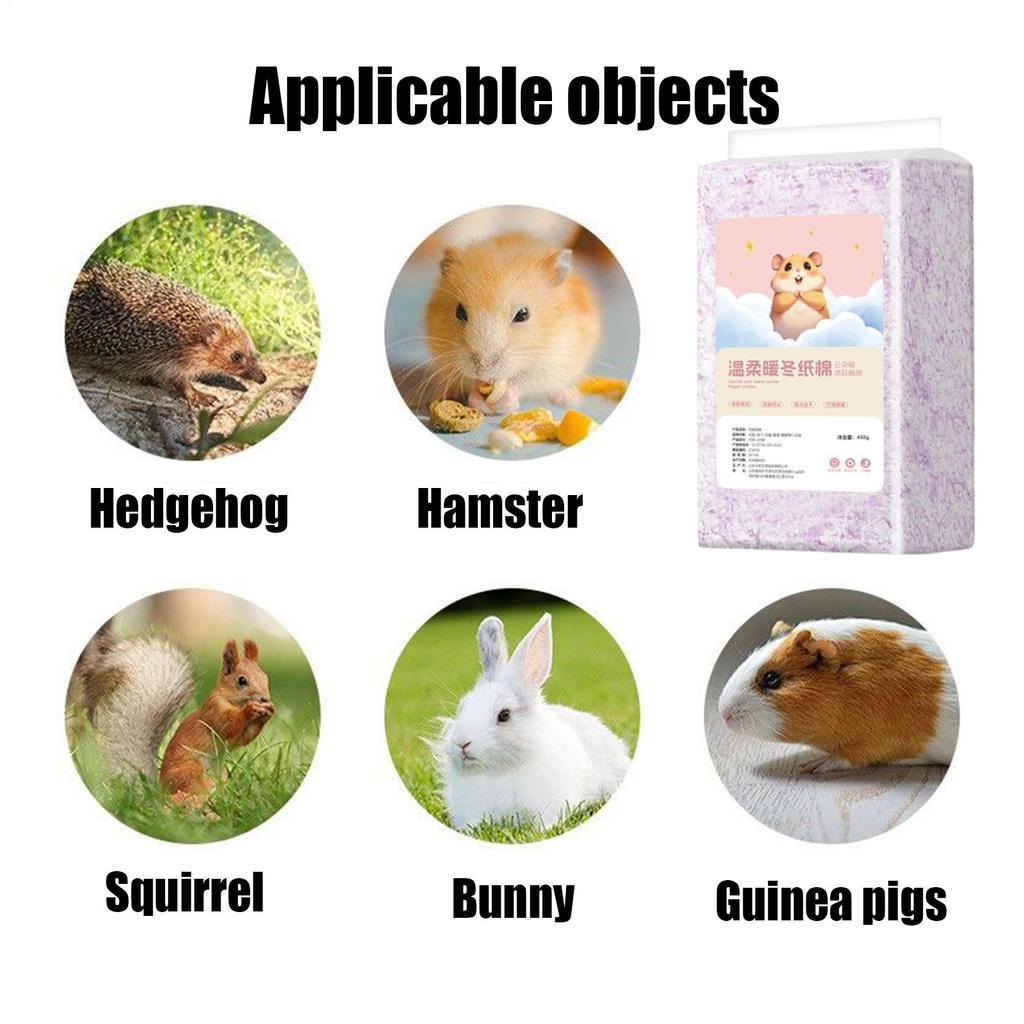 Animal Bedding 450g Wood Chips Toys Small Pet Bedding For Ferret Bunny Gerbil Hedgehog Reptile Bird Pet Animal Sleeping Nesting