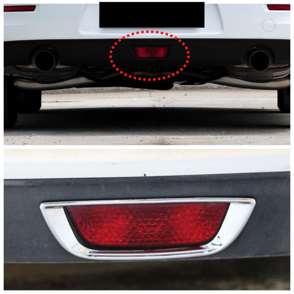Rear Fog Lamp Fog Light Fog Lights Cover Trim Sticker for Chevrolet Malibu 2012 2013 2014 2015 Car ABS Chrome Accessories