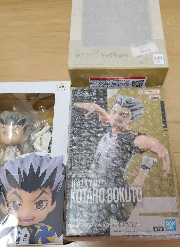 [USED] Haikyu!! Nendoroid Fukurodani and Kotaro Bokuto with bonus Rukappu figure