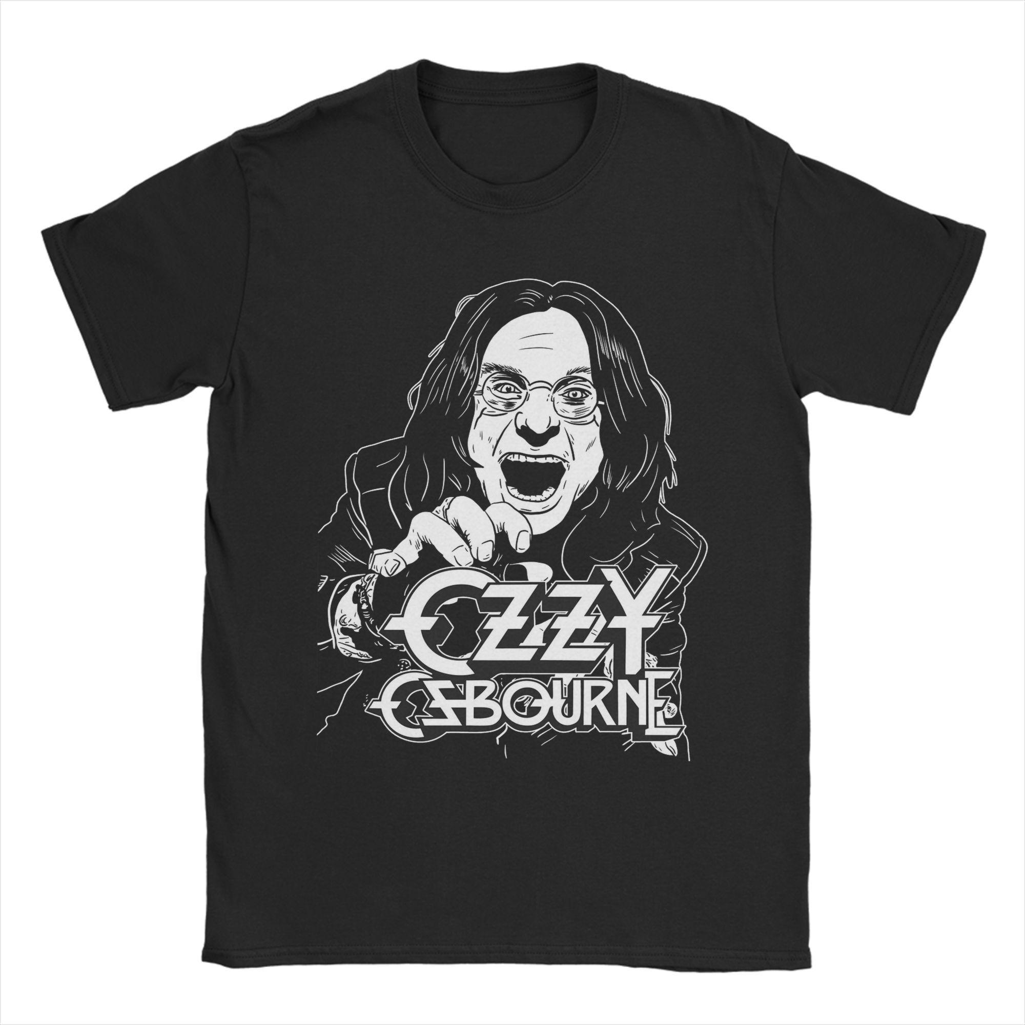 

Чоловіча футболка Ozzy Osbourne Вінтажна 100% бавовняна футболка з круглим вирізом та коротким рукавом Новинка Топи XL