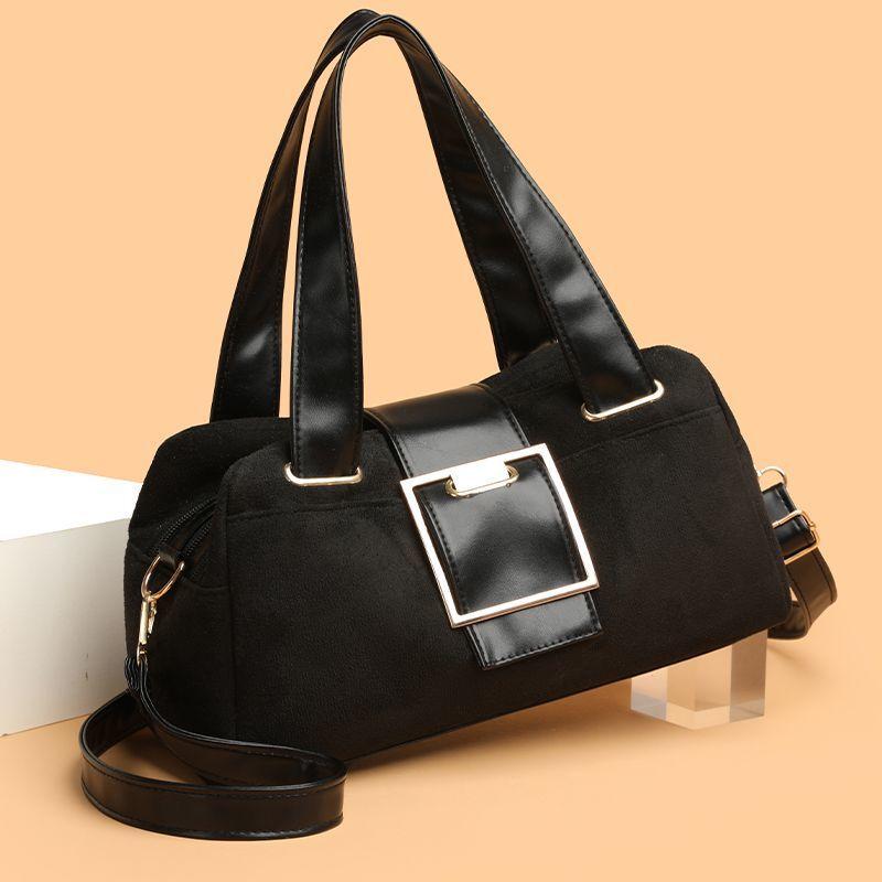 Soft Leather Crossbody Shoulder Handbag Large Capacity Multi-layer Bag