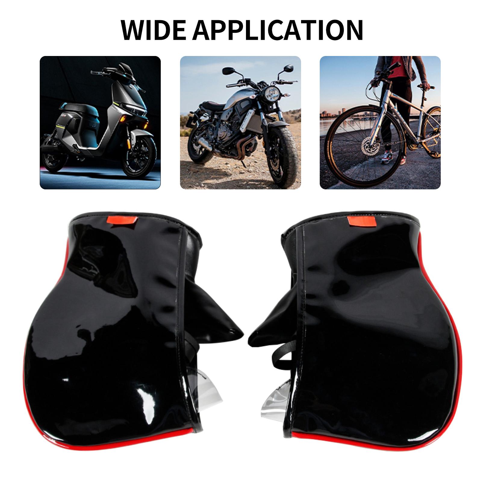 Handlebar Mittens, Winter Motorcycle Handlebar Mittens Windproof Waterproof Handlebar Warmer Gloves for Men Women