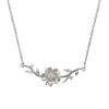 Fresh and Elegant Gardenia Necklace Flowers Leaves Clavicle Chains Small Fresh Summer