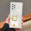 Silicone Cat Card Holder Case For Samsung A06 A05s A05 S24 Ultra S23 Plus S22 S21 S20 FE A10s A10 A04 A03s A04E A03 Funda Cover