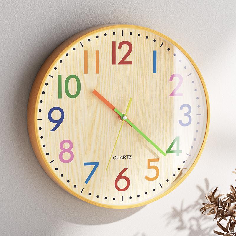 Fashion Silent Wall Clocks Creative Round Vintage Aesthetic Design Clock Wall Living Room Creative Reloj De Pared Decoration