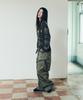 AAKAM Knee Pin-Tuck Zippered Cargo Pants (Khaki)