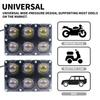 1/2pcs 6 LED Motorcycle Fog Lights Dual Color Waterproof Driving Spotlights Auxiliary Work Lamp for Motorbike Offroad Truck