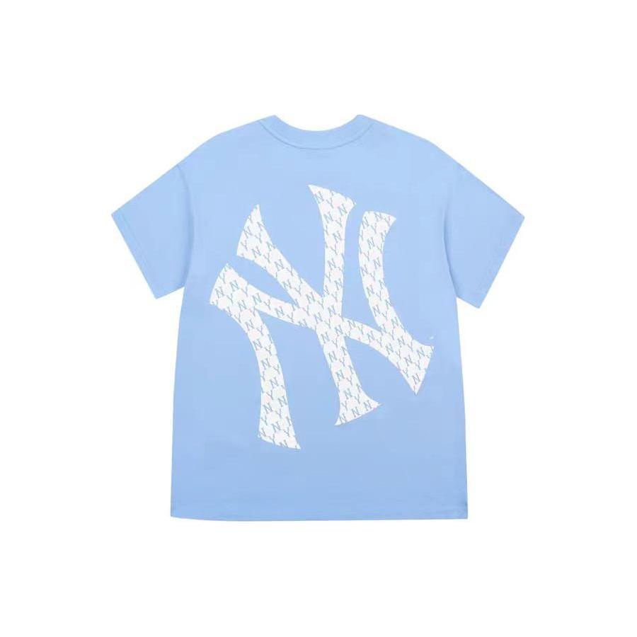 New MLB Drop Shoulder Sleeve T Shirt Unisex Sky Blue 31TSM2131-50S