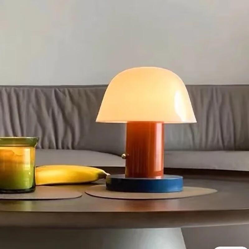 Danish Mushroom Portable Touch Bedside Lamp