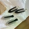 4/8Pcs Black White Polka Dot Hair Clips Cute Sweet Side Bangs Hairpin For Girls Lovely Daily Hair Accessories Gifts