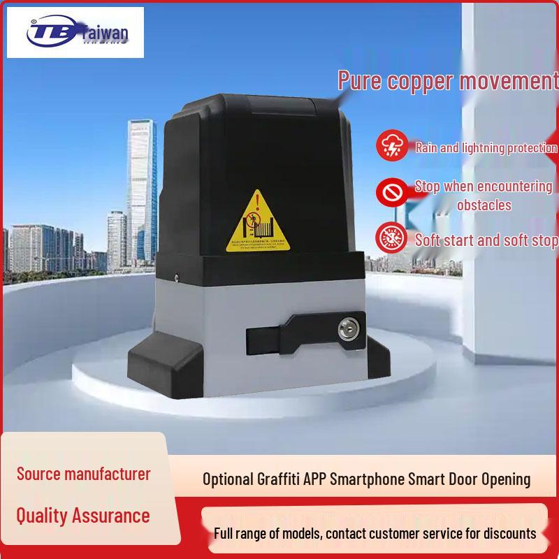 Automatic Sliding Door Motor with Remote Control for Villa Electric Doors Universal Rack 1m