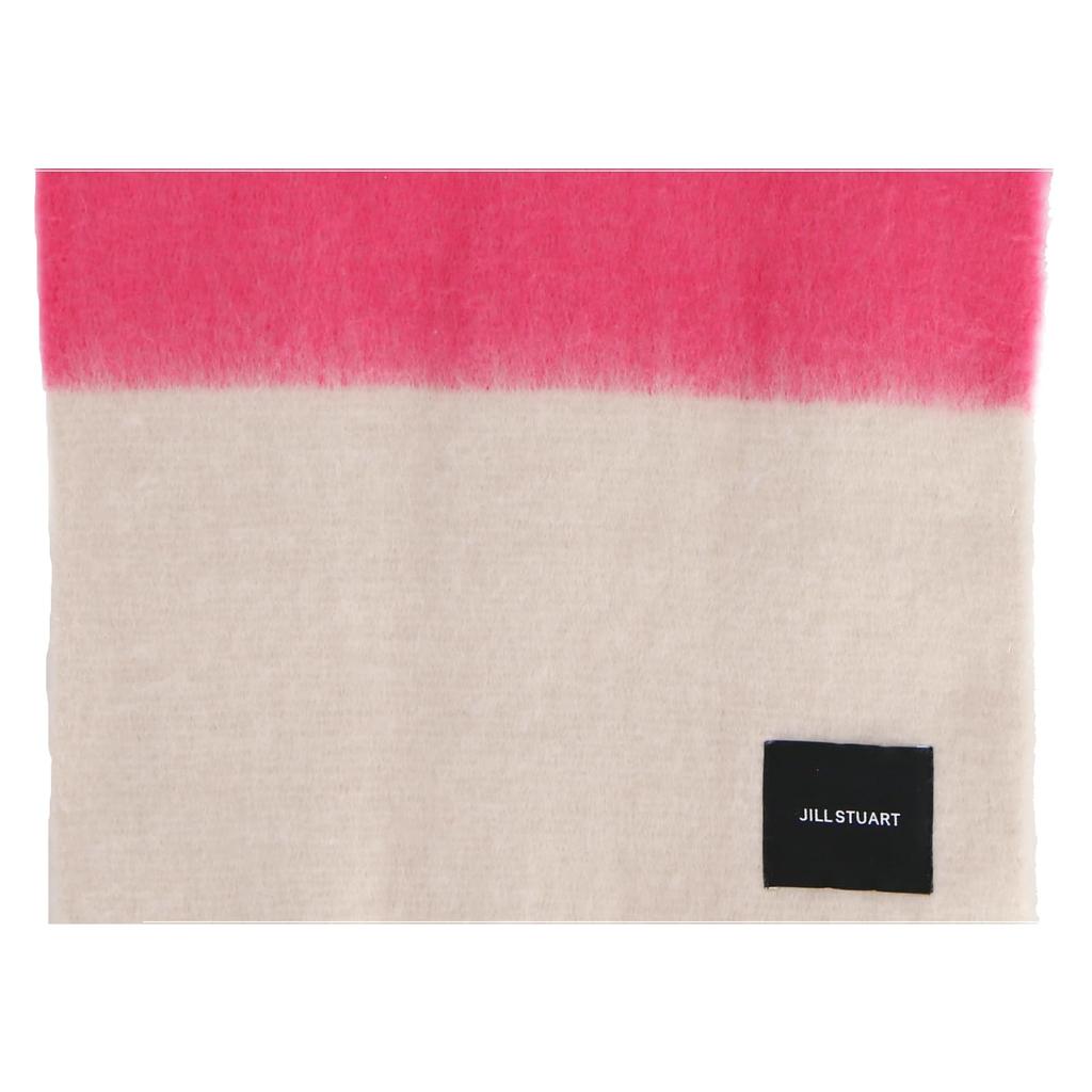 JILL STUART Shaggy Scarf 60105001 Women's Striped Pattern