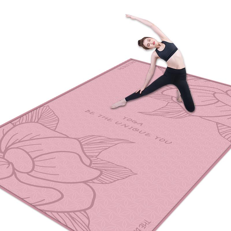 Rutschfeste, stoßdämpfende Yoga- und Fitnessmatte – extra lang und breit für Männer und Frauen