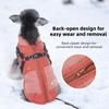 Fashion Adjustable Back Winter Dog Jacket Reflective Warm Fleece Pet Coat Thickened Windproof Dog Cotton Jacket Cold Weather