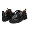 BARBARA Leder Chunky 5cm Derby Loafer Bbg540bk