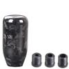 RASTP-Car Gear Shift Knob Forged Pattern Carbon Fiber Manual Transmission Shift Head for Most Car Decorations  Accessories