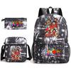 One Piece Tony Chopper School Bag Set Kids Backpack Shoulder Bag Pen Case Anime Print Casual Daypack for Children