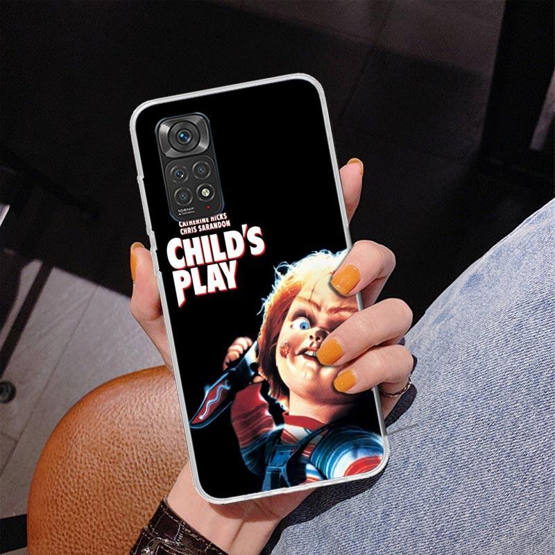 Chucky Kinderspiel Handyhülle für Xiaomi Redmi Note 15 14 13 12S 12 11 Pro Plus 14S 11S 11E 10 10S 11T 5G Personalisierte Hülle