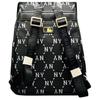 New MLB Polyester Backpack Unisex Black 7ABKMD74-50BKS
