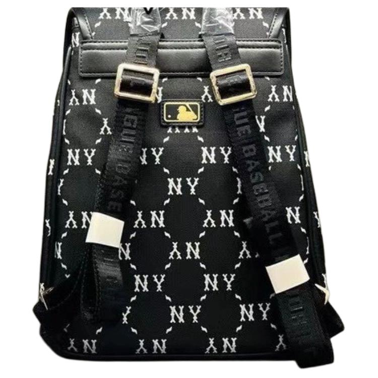 New MLB Polyester Backpack Unisex Black 7ABKMD74-50BKS