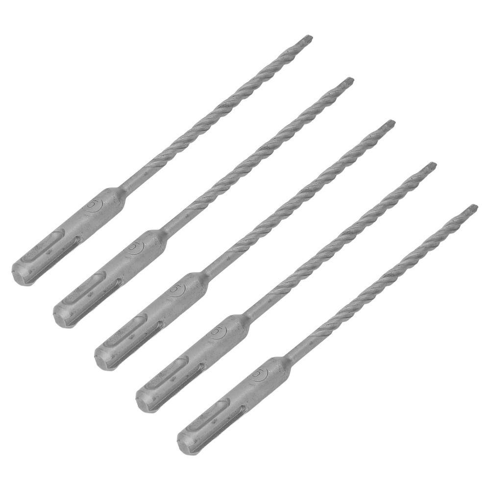 5pcs 2 Flute Impact Drill Bit Self Centering Carbide Tip Drill Bit Masonry Drill Bit For Concrete