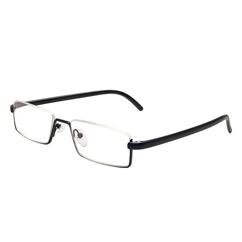Far-sighted Glasses with Box Portable Business Women And Men Half-frame Eyeglasses Finished Optical-grade Hyperopia Eyewear Diopters To +4.0