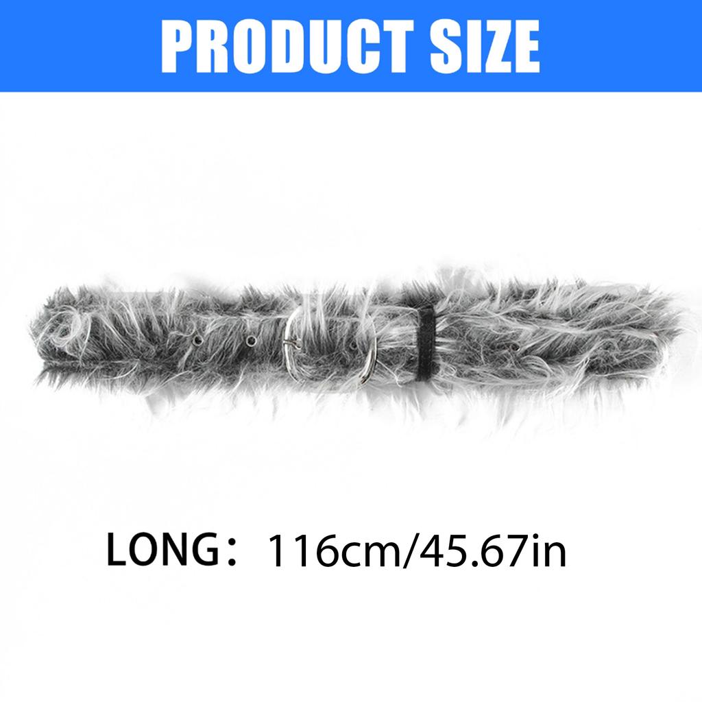 Street Styles HipHop Furry Patchwork Belt PU Leather Waist Belt for Trendy Adults and Fashion Enthusiasts All Matching