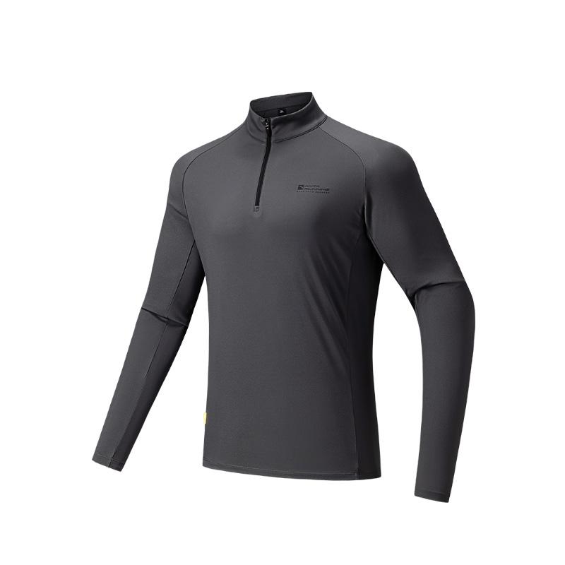 ANTA T Shirts Men s Stand Collar Moderate Straight Fit 952535401-2 2XL