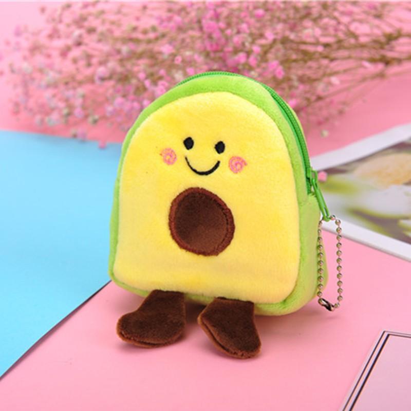 

Cute Storage Bag, Fruit Shaped Coin Purse One Size зелёный