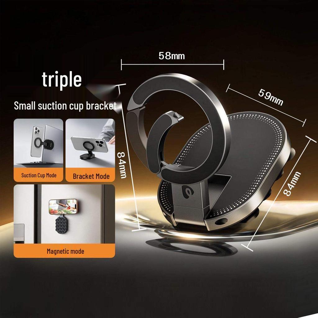 360° Rotation Magnetic Car Phone Holder with Vacuum Suction