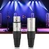 5 Pair of 3 Core Balance Plug Audio Socket for Power Microphone Connector