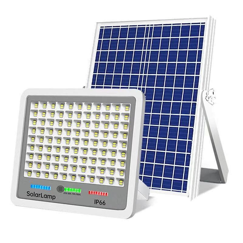 NuFeng Dual Head Solar Outdoor Security Light, Apple Style