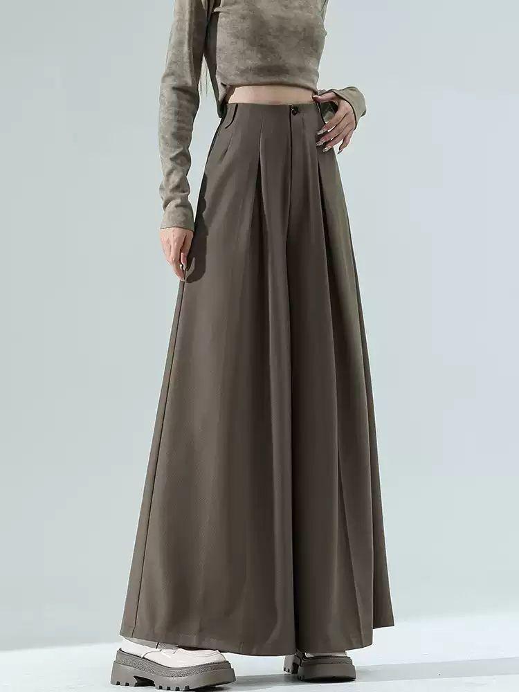 Women's High-Waisted A-Line Wide-Leg Culottes - Spring/Autumn 2025 Collection