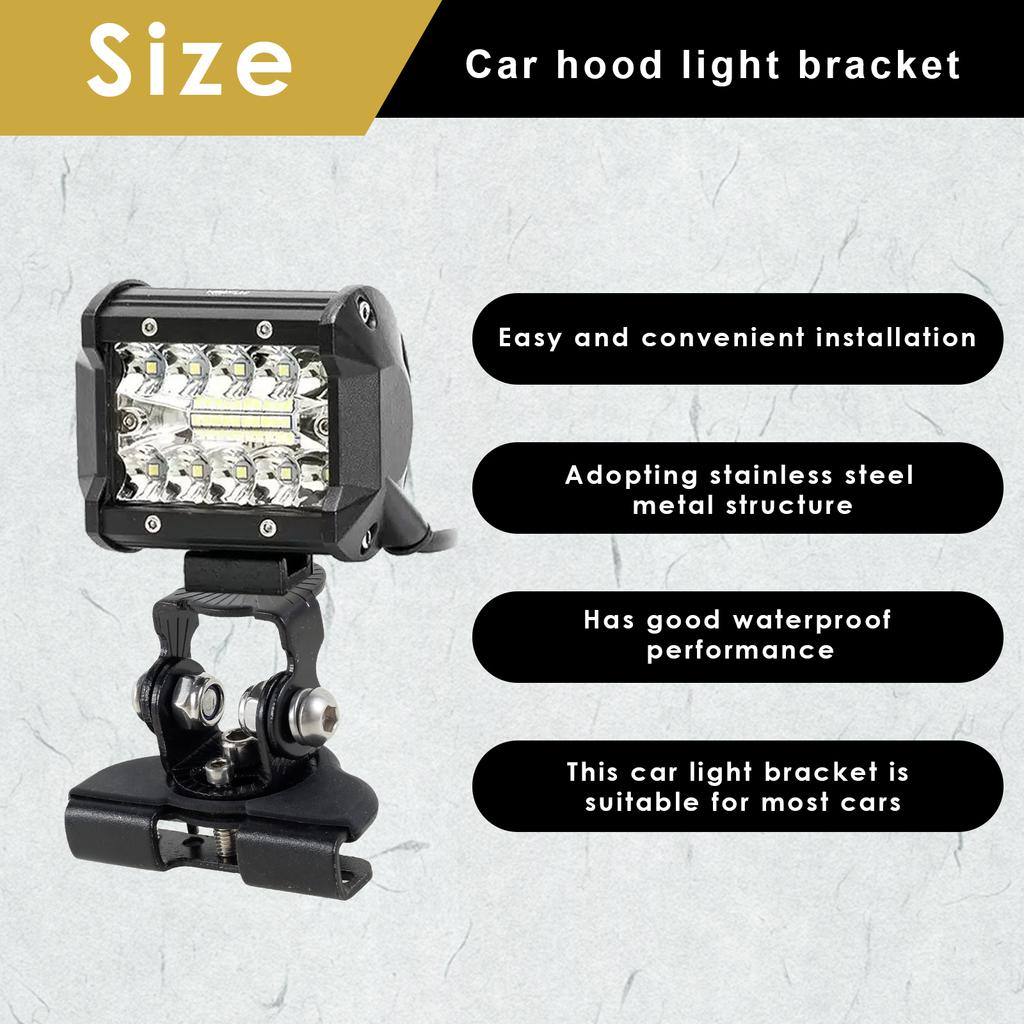 2/4 buc Suport Far Auto LED Lumină de Lucru Suport de Montaj Oțel Inoxidabil Lumini Inundație Bază Proiector Suport de Montaj