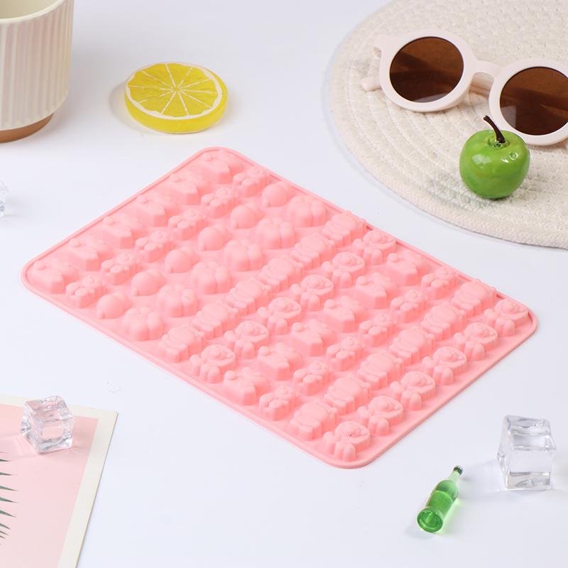 60 Cavity Animals Silicone Gummy Mold DIY Candy Chocolate Jelly Ice Cube Pralines Caramels Molds Cake Decorating Baking Tool