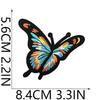 Butterfly Applique Designs with Embroidered Texture, 10 Assorted Appliques for Decorating Clothing, Shoes, Bags, and Fabric Craft Projects