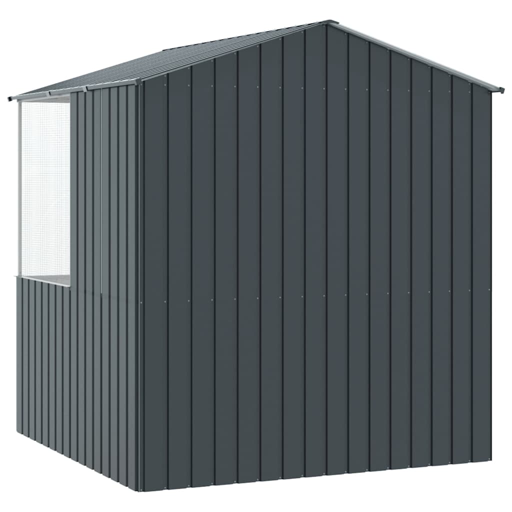 vidaXL Bird Cage Anthracite 215 X 209 X 230 Cm Galvanized Steel