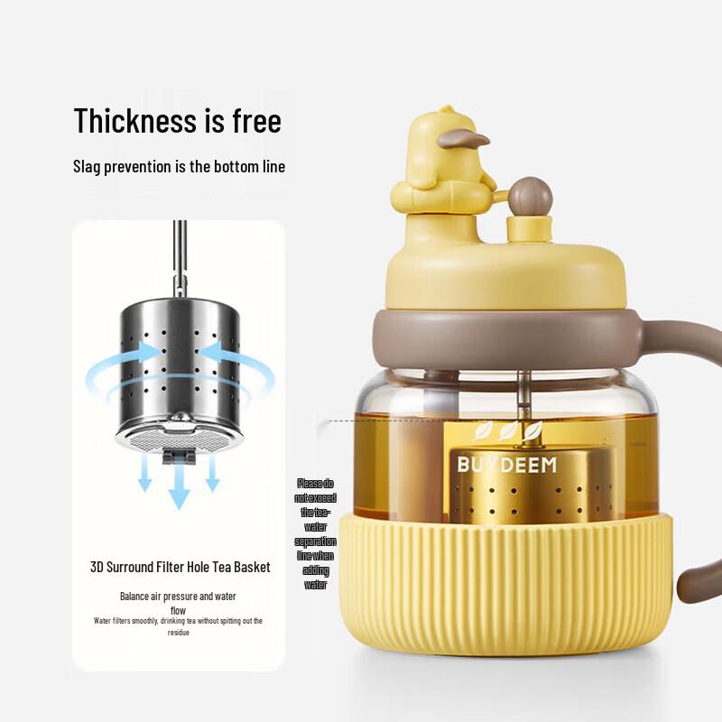 Buydeem Glass Tea Infuser Water Bottle
