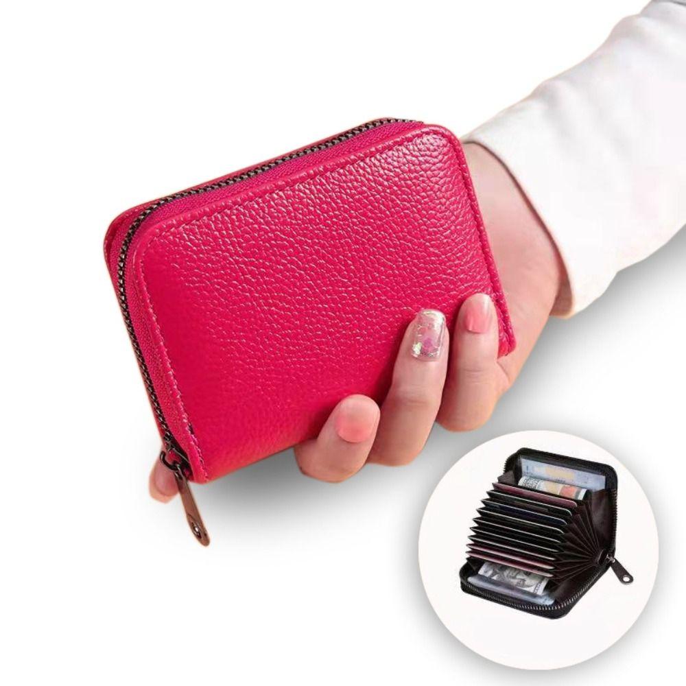 Portefeuille de petite entreprise bloquant les RFID, porte-cartes de crédit en cuir PU, nouveau sac de poche pour femmes et hommes