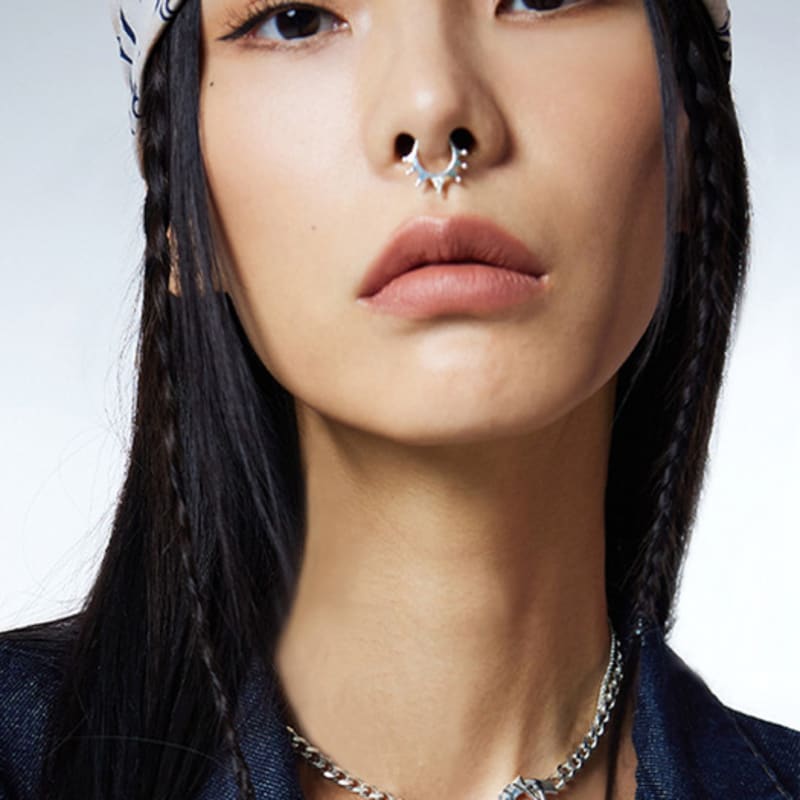 NIMBUS Horseshoe Toggle Chain Necklace