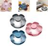 Portable Five Compartment Snackle Box Clear Food Organizer Luxury Decorative Tray for Table Use
